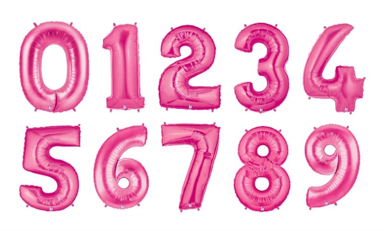 Product Image for Sifferballonger i Rosa 86 cm