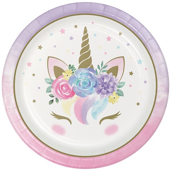 Product Image for Unicorn Babyshower - Tallrikar 8-pack
