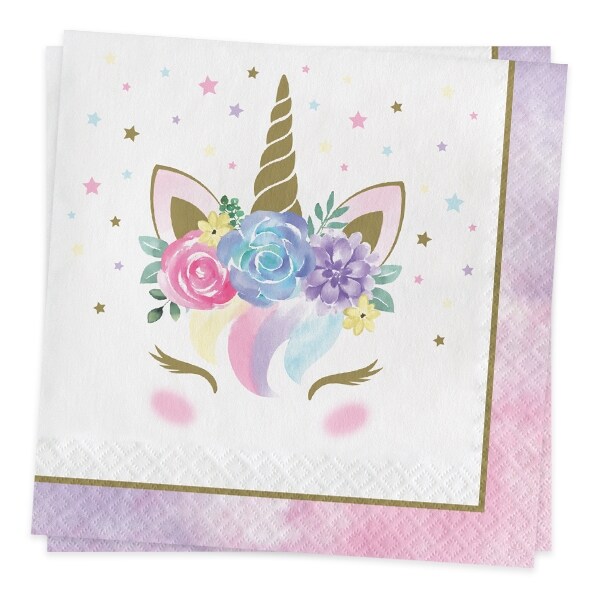 Product Image for Unicorn Babyshower - Servetter 16-pack