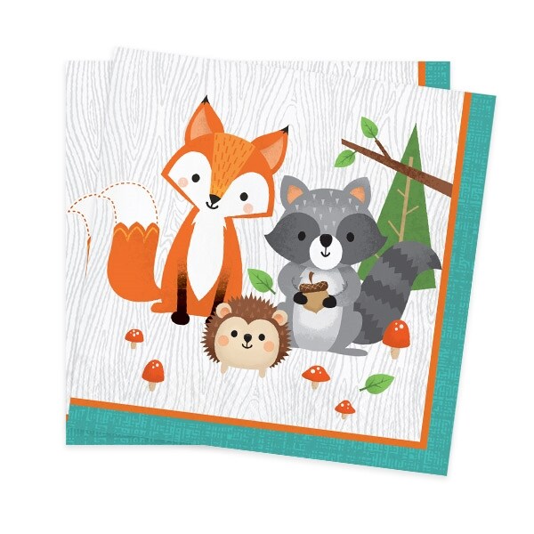 Product Image for Woodland Animals - Servetter 16-pack