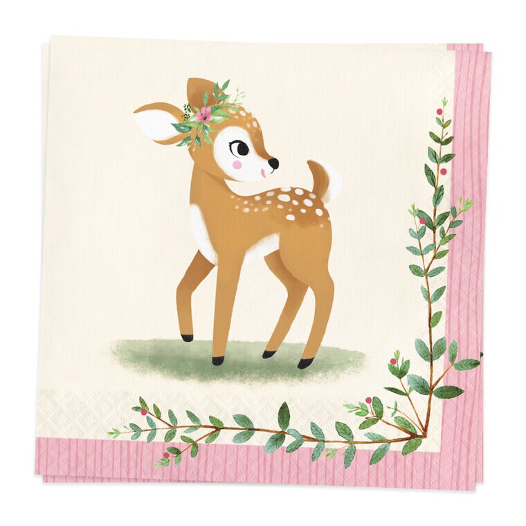 Product Image for Deer Little One - Servetter 16-pack