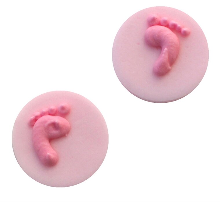 Product Image for Sockerdekorationer - Baby feet rosa 8-pack