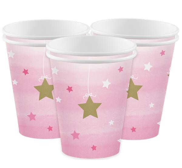 Product Image for Twinkle Little Star Rosa - Pappmuggar 8-pack