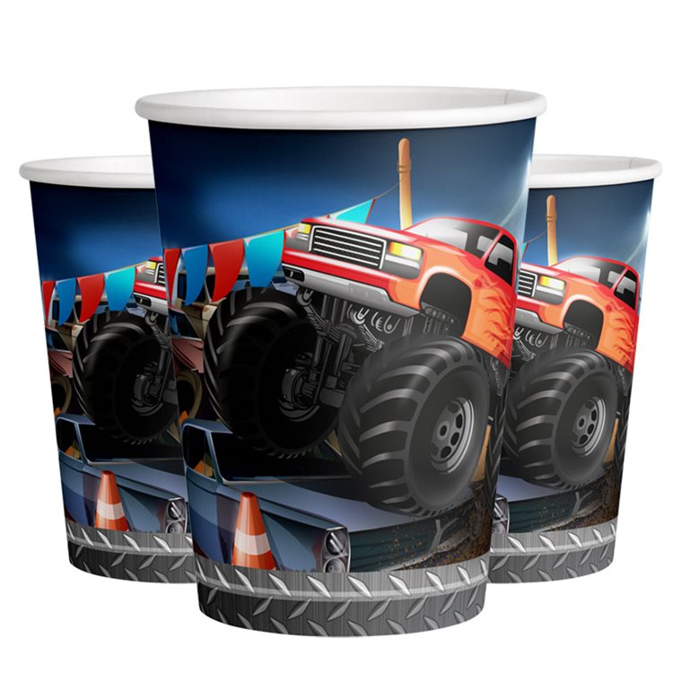 Product Image for Monster Truck Pappmuggar 8-pack