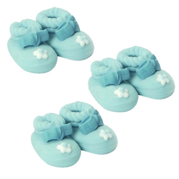 Product Image for Sockerdekorationer Blå skor 6-pack
