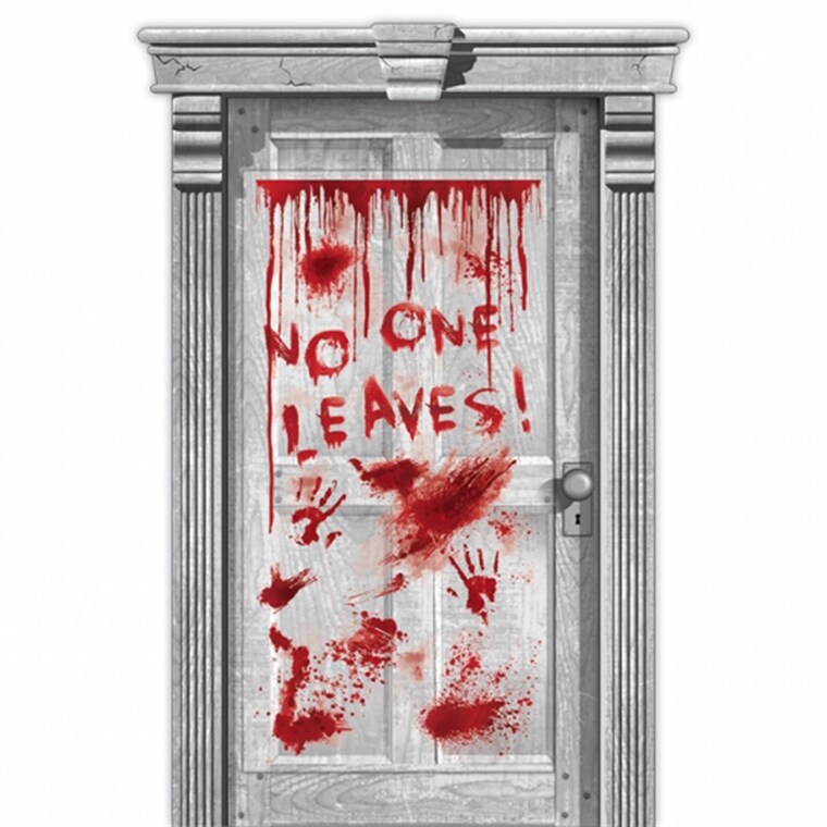 Product Image for Blodig dörrdekoration, No one leaves