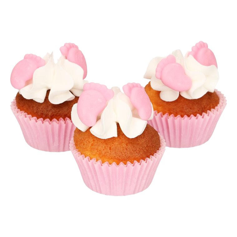 Product Image for FunCakes - Sockerdekorationer Baby Feet Rosa 16-pack