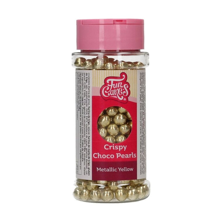Product Image for FunCakes - Chokladpärlor Metallic Gul 60 gram