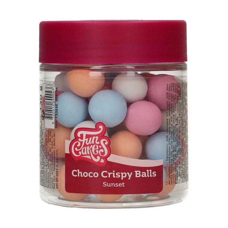 Product Image for FunCakes - Stora Chokladkulor i Rosa/Peach/Blå 130 gram