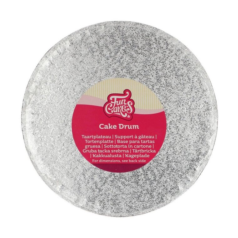 Product Image for FunCakes - Tårtbricka rund Silver 20 cm