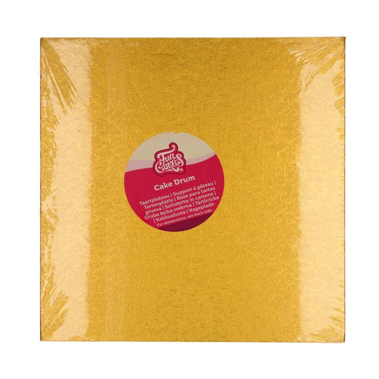 Product Image for FunCakes - Tårtbricka fyrkantig Guld 30,5 cm