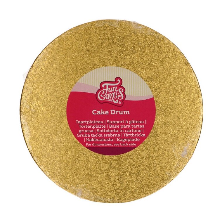 Product Image for FunCakes - Tårtbricka rund Guld 20 cm