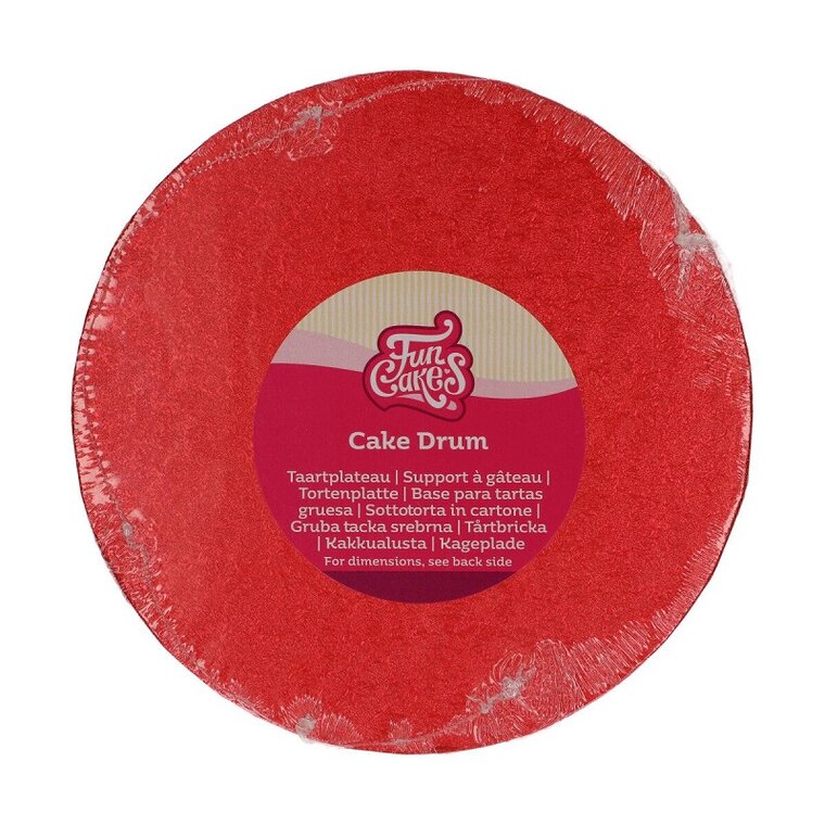 Product Image for FunCakes - Tårtbricka rund Röd 20 cm
