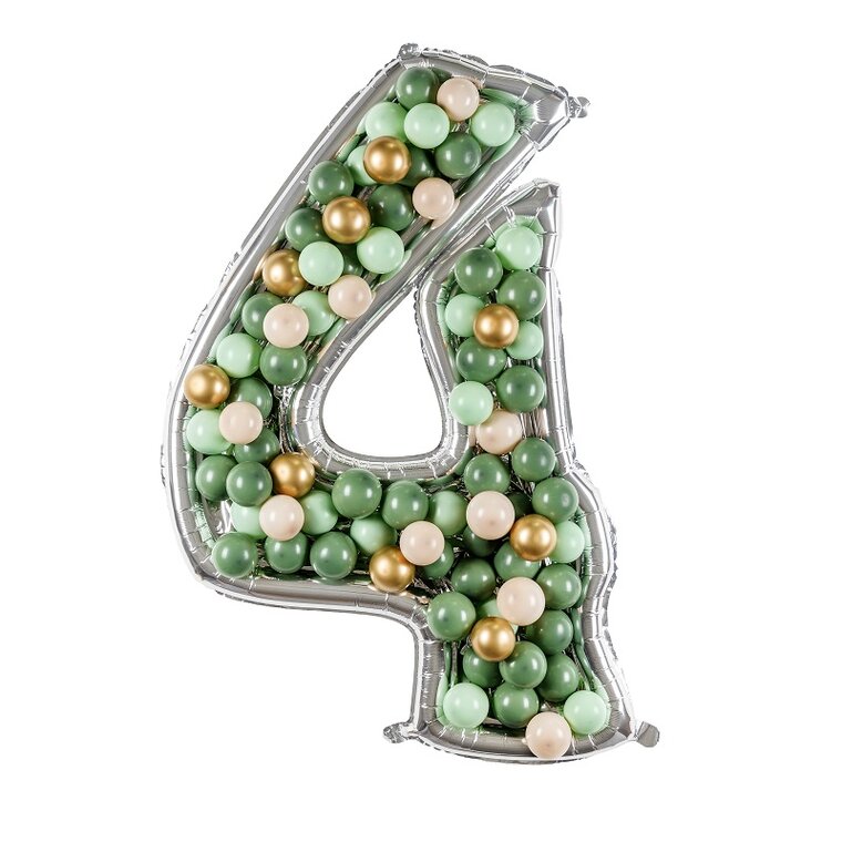 Product Image for Ballongram att dekorera själv 126 cm, siffra 4