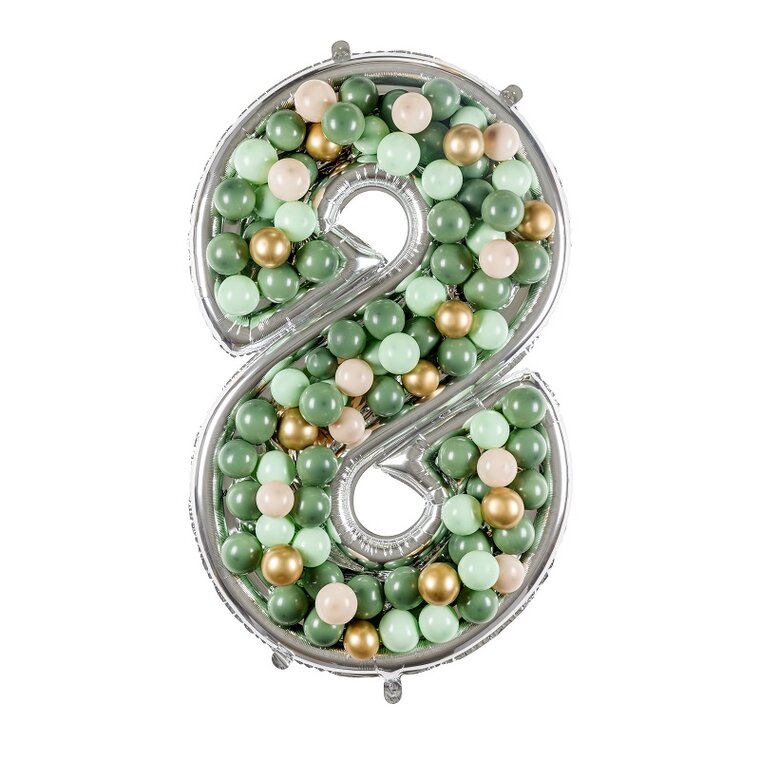 Product Image for Ballongram att dekorera själv 126 cm, siffra 8