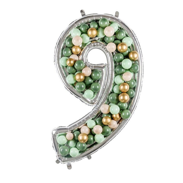 Product Image for Ballongram att dekorera själv 126 cm, siffra 9