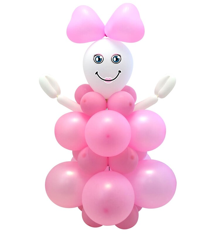 Product Image for DIY Ballongset Baby Girl 95 cm
