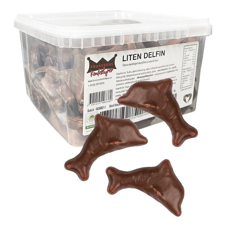 Product Image for Små Chokladdelfiner Storpack 1,1 kg