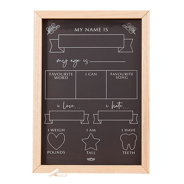 Product Image for Botanical Baby - Milestone Chalkboard Sign