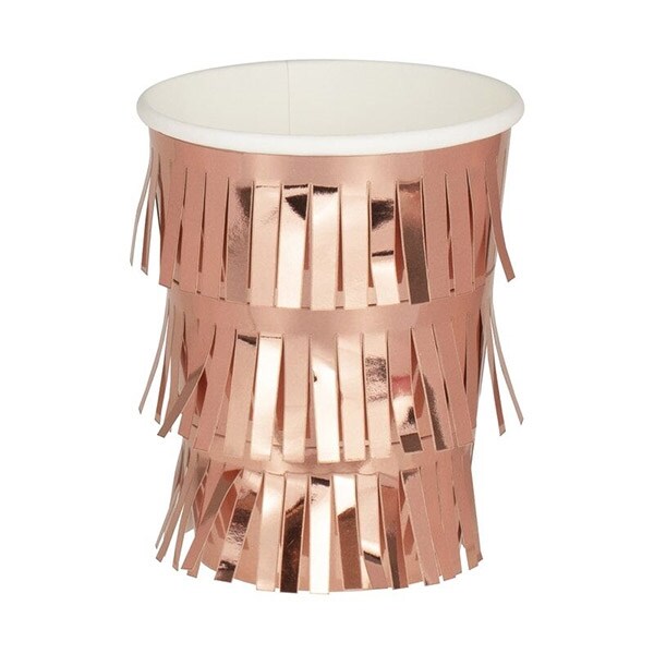 Product Image for Mix it Up - Muggar med fransar i roséguld 8-pack