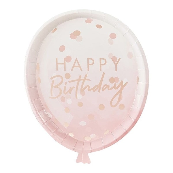 Product Image for Mix it Up - Ballongtallrikar Rosa ombre 8-pack