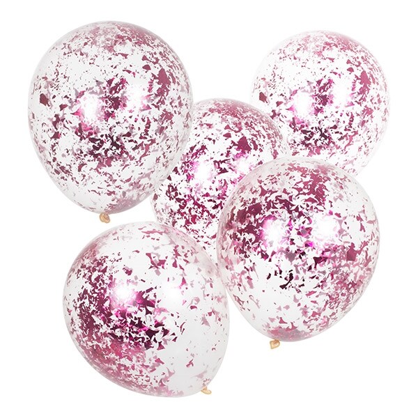 Product Image for Ballonger - Glitterkonfetti Rosa 5-pack