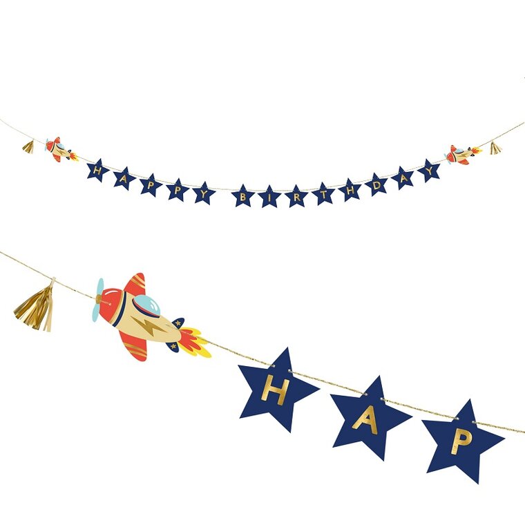Product Image for Flygplan - Girlang Happy Birthday 2,5 meter