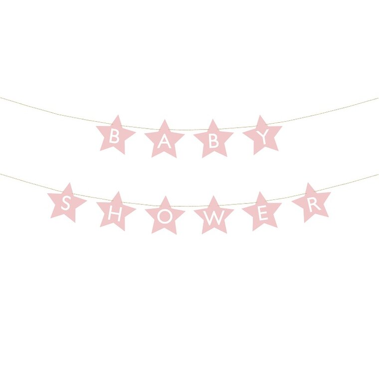 Product Image for Girlang Stjärnor - Baby Shower Rosa