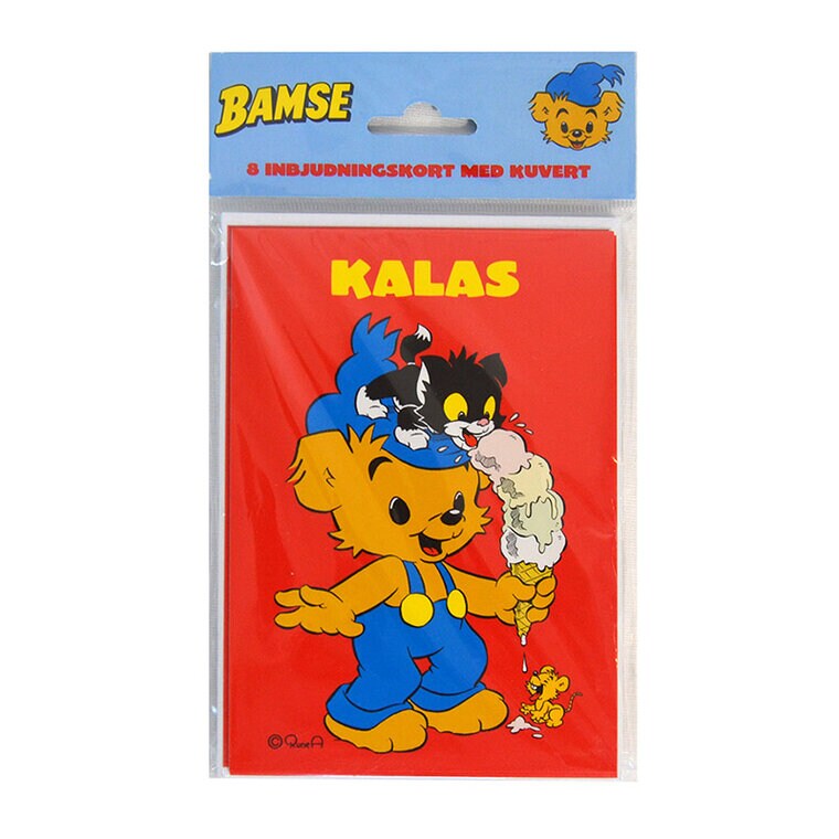 Product Image for Bamse - Inbjudningskort 8-pack