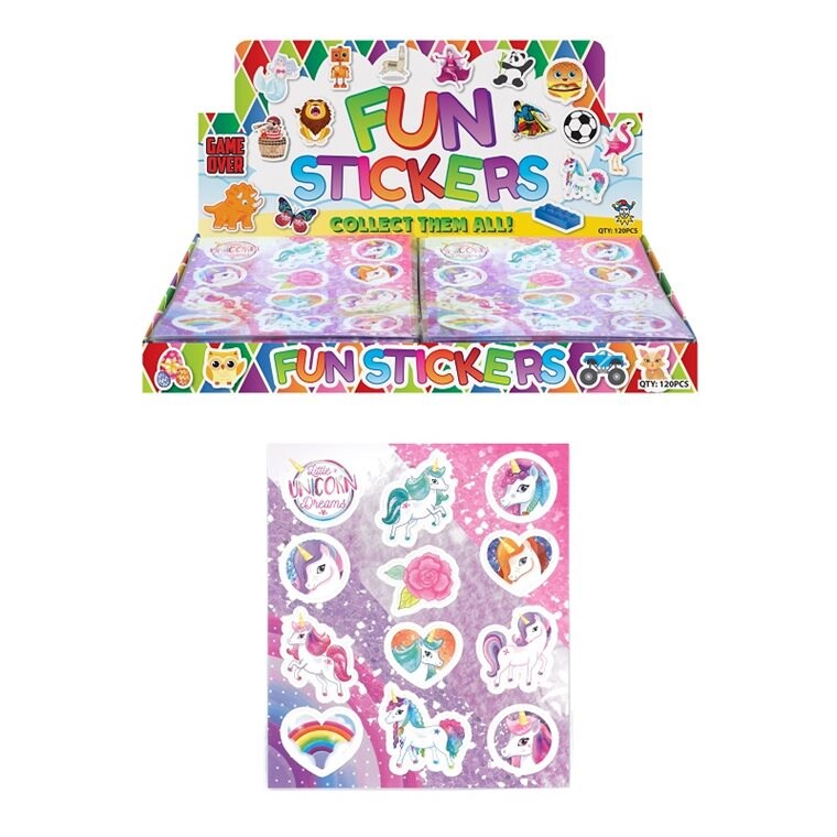 Product Image for Enhörning - Klistermärken 12-pack