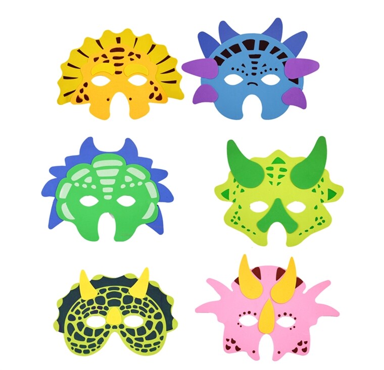 Product Image for Dinosauriemasker av mjukt foam (styckvis)