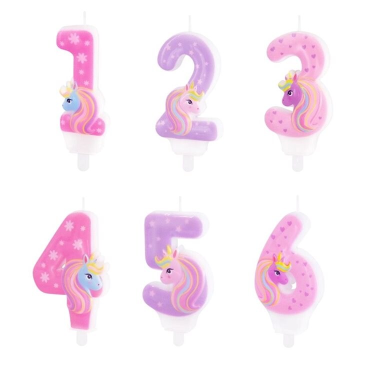 Product Image for Tårtljus Unicorn 1-6 år