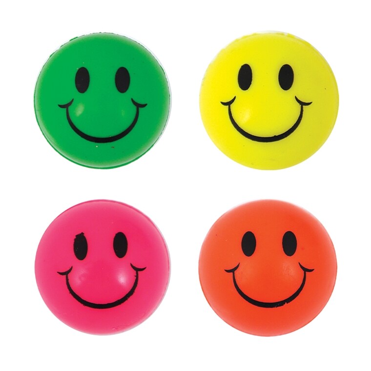 Product Image for Studsboll Smiley i Neonfärger (styckvis)