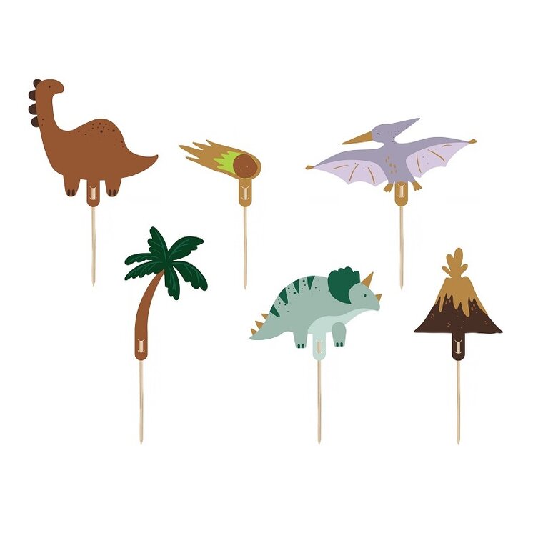 Product Image for Cake Toppers - Dinosaurie 6-pack