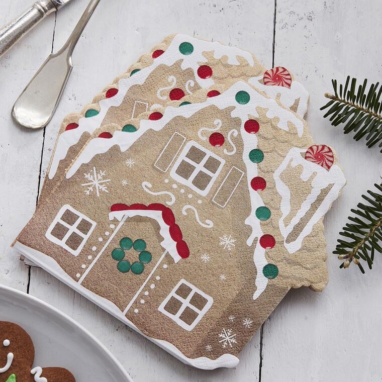 Product Image for Servetter - Pepparkakshus 16-pack