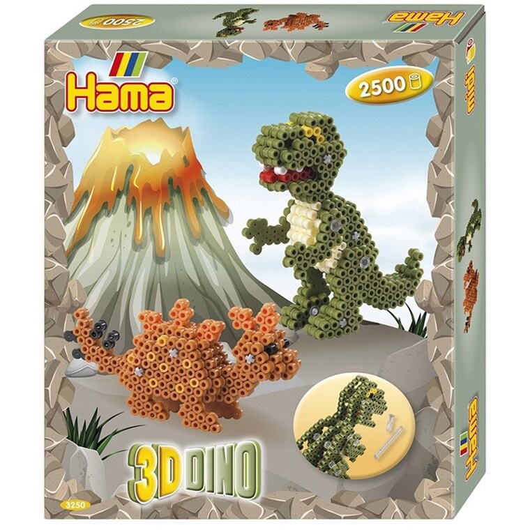 Product Image for Hama - 3D Dinosaurier pärlset 2 500 delar