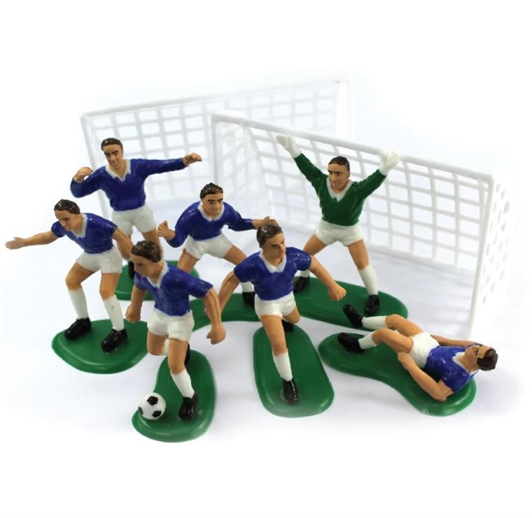 Product Image for Tårtdekoration - Fotbollsmål med spelare 9 st.