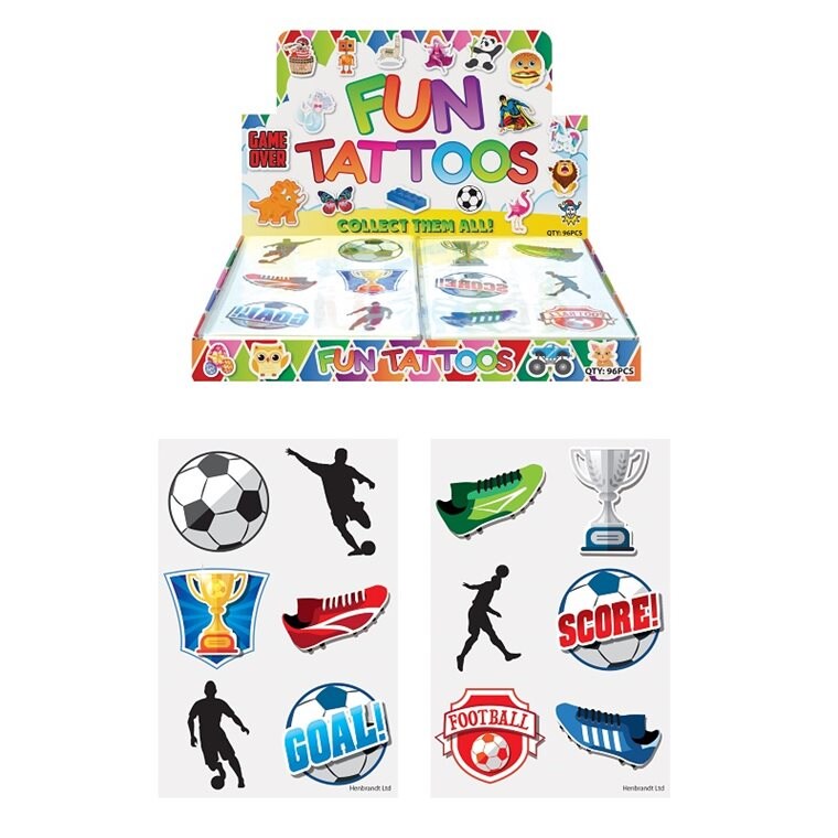 Product Image for Tatueringar med fotbollsmotiv 6-pack