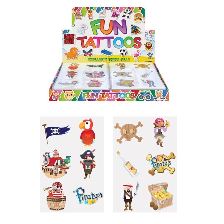 Product Image for Tatueringar med piratmotiv 6-pack