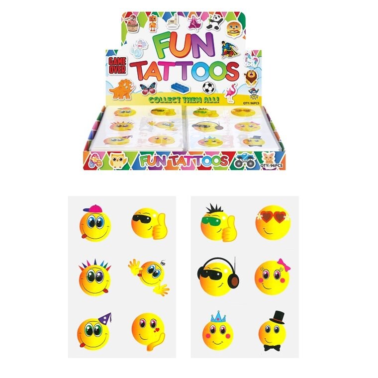 Product Image for Tatueringar med roliga Smileys 6-pack
