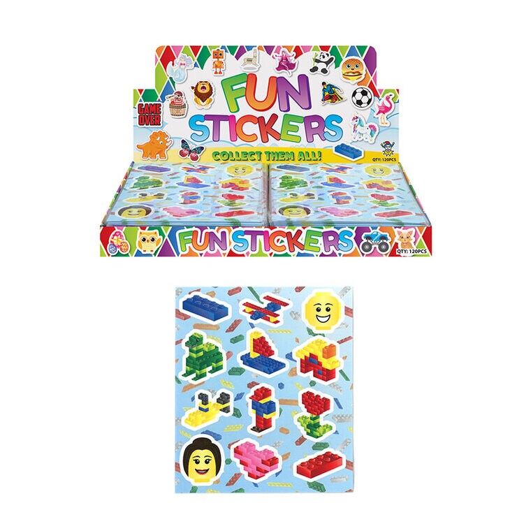 Product Image for Byggklossar - Klistermärken 12-pack
