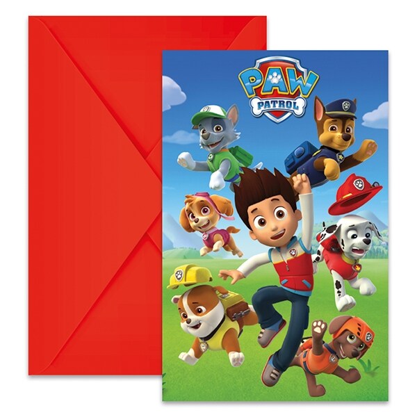 Product Image for Paw Patrol Ready for Action - Inbjudningskort 6-pack