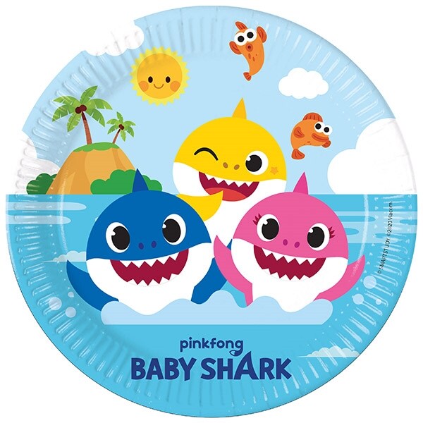 Product Image for Baby Shark - Tallrikar 8-pack