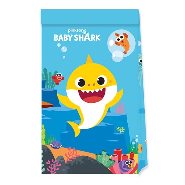 Product Image for Baby Shark - Kalaspåsar i papper 4-pack
