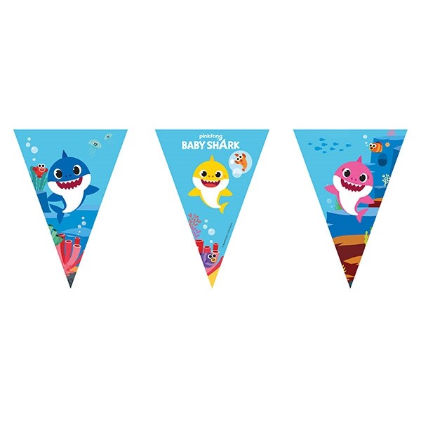 Product Image for Baby Shark - Flaggirlang 230 cm