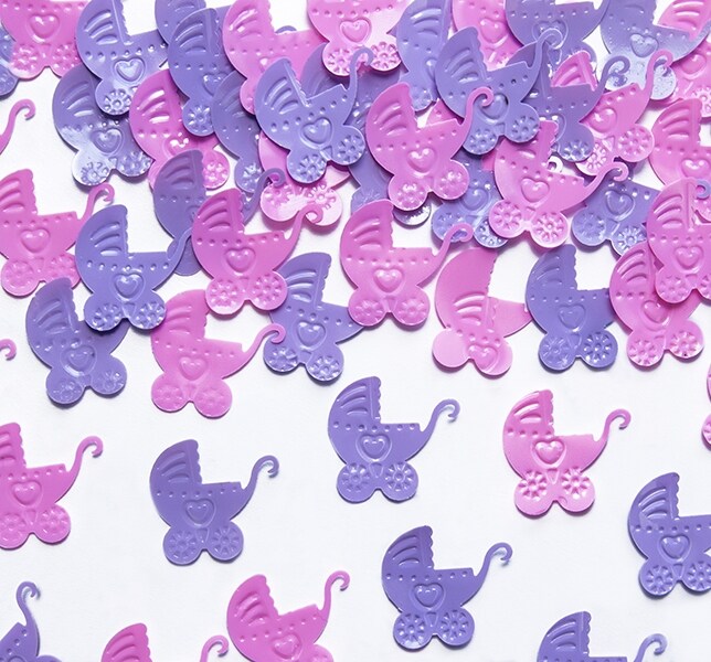 Product Image for Konfettimix barnvagnar rosa