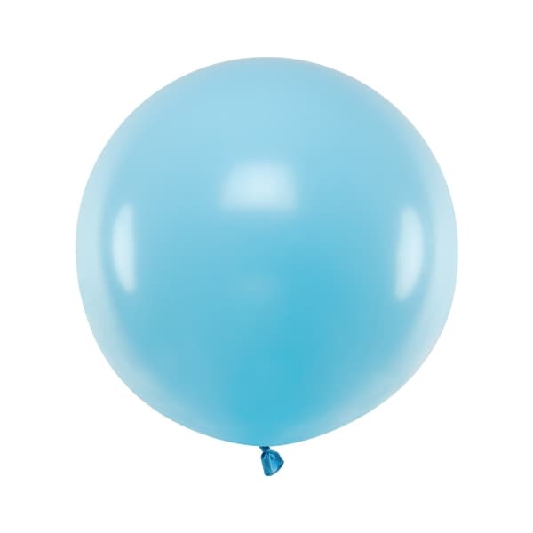 Product Image for Rund ballong, Pastell ljusblå 60 cm (styckvis)