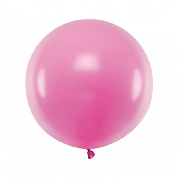 Product Image for Rund ballong, Pastell mörkrosa 60 cm (styckvis)