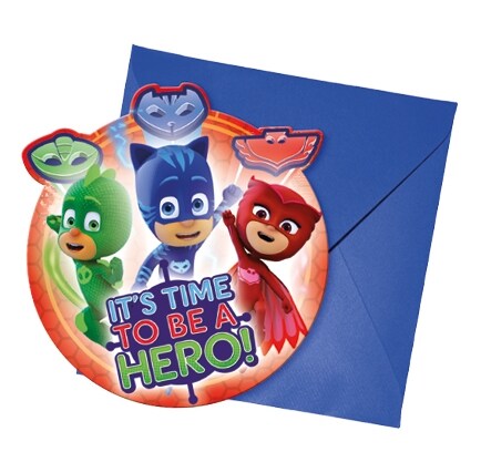 Product Image for Pyjamashjältarna - Inbjudningskort 6-pack