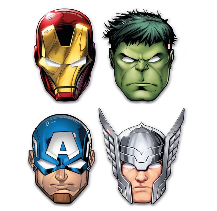 Product Image for Mighty Avengers - Ansiktsmasker av papp 6-pack